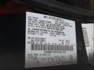 2004 LINCOLN TOWNCAR